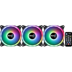 Kit 3 Cooler Fan Aerocool Duo 12 Pro ARGB + Hub + Controle - comprar online