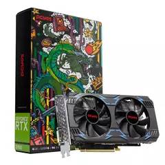 Placa de Video Nvidia GeForce GTX 3050 6GB GDDR6 Pcyes Dual Fan 96 Bits (1 Displayport, 1 HDMI, 1 DVI) - 2 Anos de Garantia