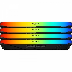 Memória Gamer DDR4 16GB 3200Mhz Kingston Fury Beast RGB KF432C16BB12A/16 na internet