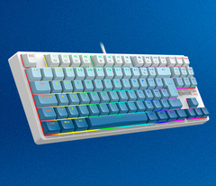 Teclado Mecânico 80% Redragon Daksa Blue/White RGB Switch Brown na internet