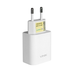 Carregador de Parede Vinik 3.0A 20W Branco Bivolt (1 USB) Quick Charge - WZetta: Pcs, Eletrônicos, Áudio, Vídeo e mais