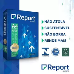 Papel Sulfite A4 Premium Report 75g/m² - Resma com 500 Folhas na internet