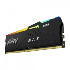 Memória Gamer DDR5 16GB 5600MHz Kingston FURY Beast Black KF556C40BWA-16 na internet