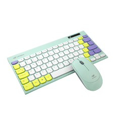 Kit Teclado e Mouse s/ Fio C3Tech K-W71GN Verde TKL na internet