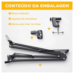 Suporte para Microfone de Mesa Maono AU-B01 Braço Articulado na internet