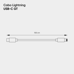 Cabo Cel GT Lightning p/ USB-C 1m (Certificação MFi Apple) na internet