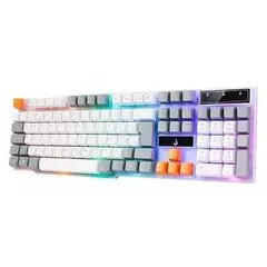 Teclado Semi Mecânico Rise Mode G1 White/Gray Rainbow - RM-TG-01-WG na internet