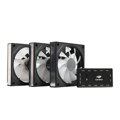 Kit 3 Cooler Fan C3Tech 120mm F9-L650BKRGB ARGB c/ Controladora e Controle na internet