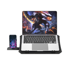 Base Para Notebook C3Tech NBC-40BK 15.6" com Suporte para Celular + 2 Cooler Led Azul na internet