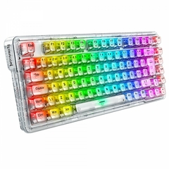 Teclado Mecânico 75% Redragon ELF Pro Clear RGB Bluetooth/Wireless Recarregável Switch Crystal na internet