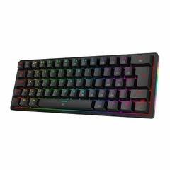 Teclado Mecânico 60% Redragon Akali Black RGB Switch Brown na internet