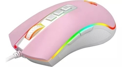 Mouse Gamer Redragon Cobra M711WP RGB, 12400 DPI, 8 Botões Programáveis, Pink/White - WZetta: Pcs, Eletrônicos, Áudio, Vídeo e mais