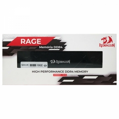 Memória Gamer DDR4 8GB 3200MHz Redragon Rage Black GM-707 - WZetta: Pcs, Eletrônicos, Áudio, Vídeo e mais