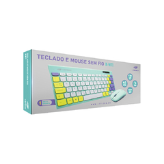 Kit Teclado e Mouse s/ Fio C3Tech K-W71GN Verde TKL - WZetta: Pcs, Eletrônicos, Áudio, Vídeo e mais