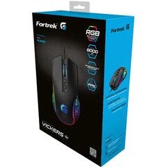 Mouse Gamer Fortrek Vickers New Edition 8000 Dpi RGB Preto - WZetta: Pcs, Eletrônicos, Áudio, Vídeo e mais
