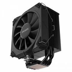 Air Cooler PCYES Frost Pulse Black Vulcan 120mm Intel/AMD LGA 1700 | AM5 HeatPipe: 4 (6mm) TDP: 180W - PEFPBV - WZetta: Pcs, Eletrônicos, Áudio, Vídeo e mais