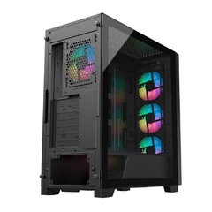 Gabinete Gamer Hayom Full Tower GB1770 *Com 4 Fans Led Rgb Controlável* - E-ATX, ATX, Micro-ATX e Mini-ITX - WZetta: Pcs, Eletrônicos, Áudio, Vídeo e mais