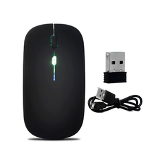 Mouse Sem Fio Usb Wireless 2.4ghz Bluetooth Recarregável RGB Ref: 3482 - WZetta: Pcs, Eletrônicos, Áudio, Vídeo e mais