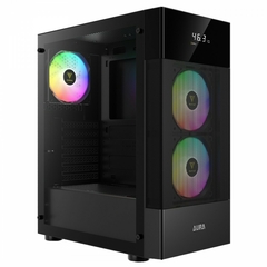 Gabinete Gamer Gamdias Aura GC5 Black Com Painel Digital *Com 3 Fans RGB* - ATX, Micro-ATX e Mini-ITX - WZetta: Pcs, Eletrônicos, Áudio, Vídeo e mais