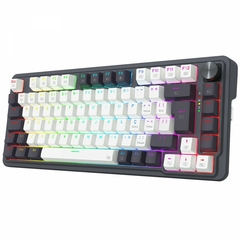 Teclado Mecânico 75% Redragon Ucal Pro Black/WhiteRGB Bluetooth/Wireless Recarregável Switch Brown - WZetta: Pcs, Eletrônicos, Áudio, Vídeo e mais