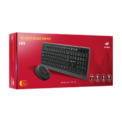 Kit Teclado e Mouse Sem Fio C3Tech K-W70BK - WZetta: Pcs, Eletrônicos, Áudio, Vídeo e mais