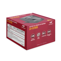 Leitor de Código de Barras C3Tech LB-D2000BK (1D/2D QR CODE)(Sensor CMOS)(NFE)(Boletos Bancários) - WZetta: Pcs, Eletrônicos, Áudio, Vídeo e mais