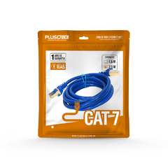 Cabo de Rede Cat.7 2.5M CAT725BL Patch Cord PlusCable - WZetta: Pcs, Eletrônicos, Áudio, Vídeo e mais