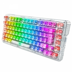 Teclado Mecânico 75% Redragon ELF Pro Clear RGB Bluetooth/Wireless Recarregável Switch Crystal - WZetta: Pcs, Eletrônicos, Áudio, Vídeo e mais