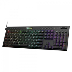 Teclado Gamer Mecânico Redragon Horus Led RGB Black Switch Brown Low Profile K619-RGB PT-BROWN - WZetta: Pcs, Eletrônicos, Áudio, Vídeo e mais