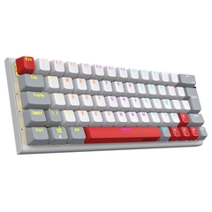 Teclado Mecânico 60% Pcyes Kuromori White Ghost Rainbow Switch Blue - loja online