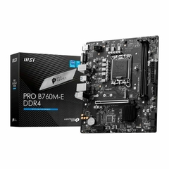 Placa Mãe LGA1700 B760M-E DDR4 12ª/13ª/14ª Geração MSI Pro - 1 Ano de Garantia + (Garantia Fabricante) - loja online