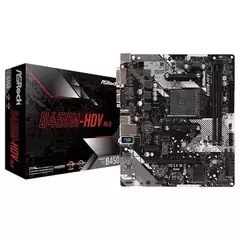 Placa Mãe AM4 B450 DDR4 c/ M.2 ASRock HDV - 1 Ano de Garantia - loja online