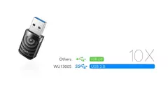 Adaptador Wi-Fi USB 3.0 Cudy WU1300S AC1300 Dual Band 5GHz 867Mbps 2.4GHz 400Mbps - loja online