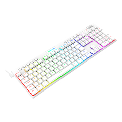 Teclado Gamer Mecânico Redragon Horus Led RGB White Switch Brown Low Profile K619W-RGB PT-BROWN - loja online