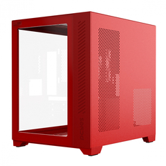 Gabinete Gamer Pcyes Forcefield Red Magma *Sem Fan Led* - Micro-ATX e Mini-ITX - loja online