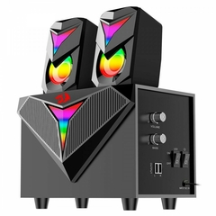 Caixa de Som Subwoofer Gamer Redragon Toccata RGB Stereo 2.0 USB 2.0 3.5mm 15W - loja online