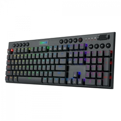 Teclado Gamer Mecânico Redragon Horus Led RGB Black Switch Brown Low Profile K619-RGB PT-BROWN - loja online