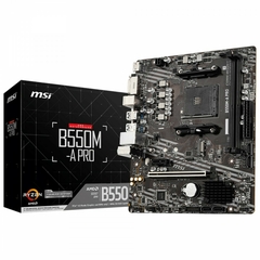 Imagem do Placa Mãe AM4 B550 DDR4 MSI A PRO - 1 Ano de Garantia + (Garantia Fabricante)