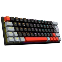 Teclado Mecânico 60% Pcyes Kuromori Black Vulcan Rainbow Switch Blue - loja online