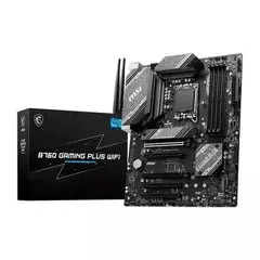 Placa Mãe LGA1700 B760 DDR5 12ª/13ª/14ª Geração MSI Gaming Plus WI-FI/BT/ATX - 1 Ano de Garantia + (Garantia Fabricante) - loja online