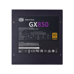 Fonte ATX 850W Real PFC Ativo 80 Plus Gold Cooler Master GX850 Full Modular - 5 Anos de Garantia - loja online