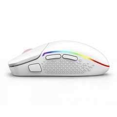 Imagem do Mouse Gamer Redragon Invader Pro Wireless 10.000 DPI RGB 8 Botões Programáveis Pixart PMW3325 Branco M719W-RGB-PRO