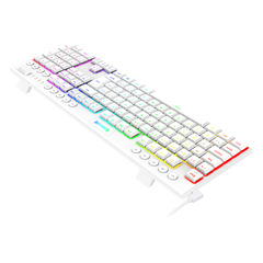 Imagem do Teclado Gamer Mecânico Redragon Horus Led RGB White Switch Brown Low Profile K619W-RGB PT-BROWN