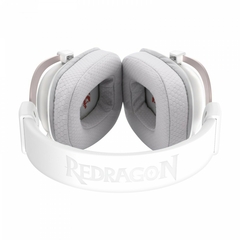 Headset Gamer Redragon Zeus Pro Branco Sem Fio Bluetooth Microfone Destacável Surround 7.1 White H510W-PRO