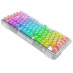 Imagem do Teclado Mecânico 75% Redragon ELF Pro Clear RGB Bluetooth/Wireless Recarregável Switch Crystal