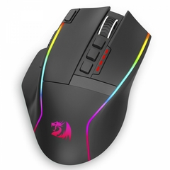 Mouse Gamer Redragon Swain Wireless Bluetooth 16.000 DPI RGB 9 Botões Programáveis Preto M915RGB-WL