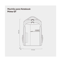 Imagem do Mochila Para Notebook GT Prime Grafite 15,6"