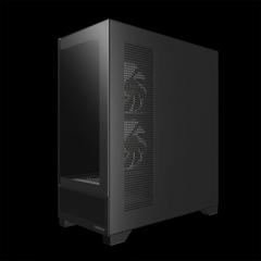 Gabinete Gamer Gamdias Atlas M1 Black Com Painel Digital *Com 3 Fans ARGB* - ATX, Micro-ATX e Mini-ITX