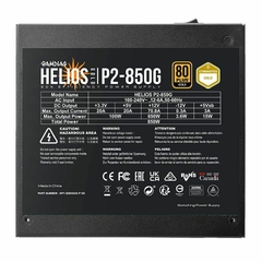 Fonte ATX 3.0 850W PFC Ativo 80 Plus Gold Gamdias Helios P2 PCIe 5.0