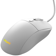 Mouse Gamer Pcyes Basaran White Ghost RGB 12.400DPI 6 Botões - Pmgbrwg